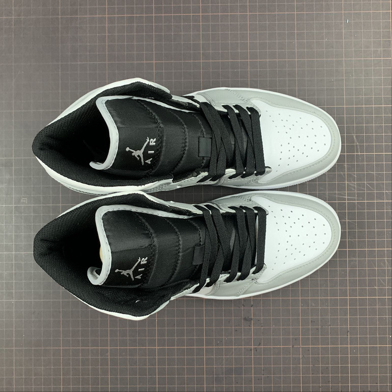 air jordan 1 mid "light smoke grey" 554724-092
