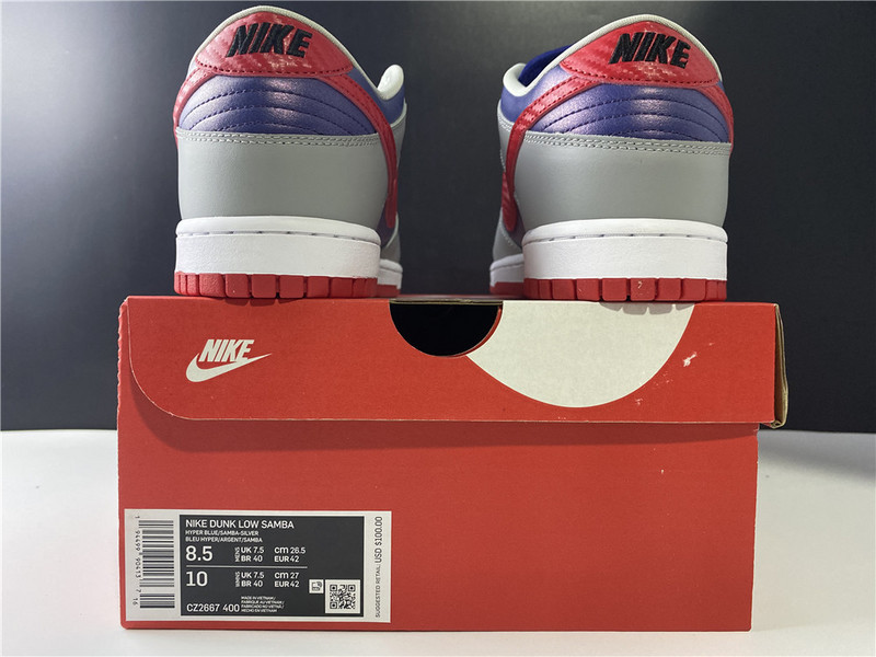 nike dunk low “samba” cz2667-400