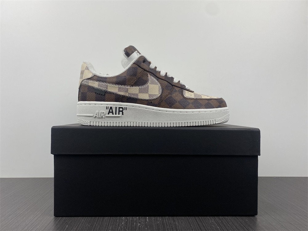 lou1s vu1tton x air force 1 tranier sneaker