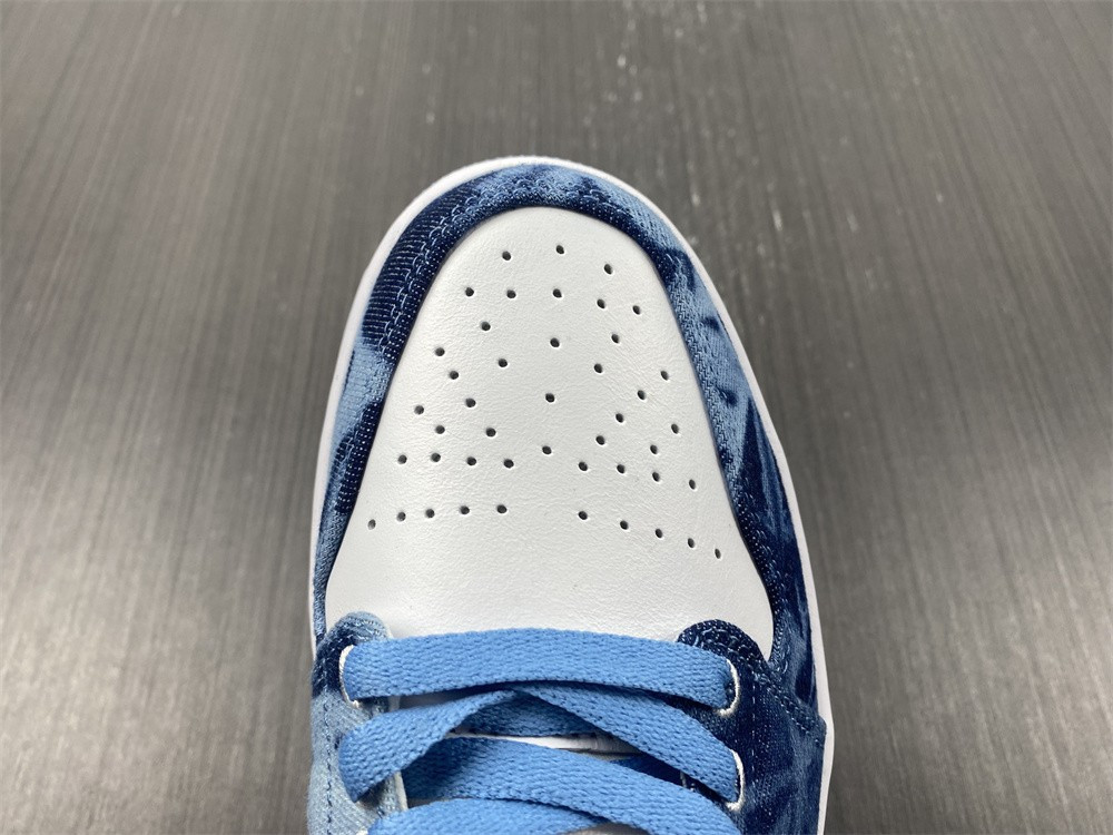 jordan 1 low washed denim (gs) - dm8947-100