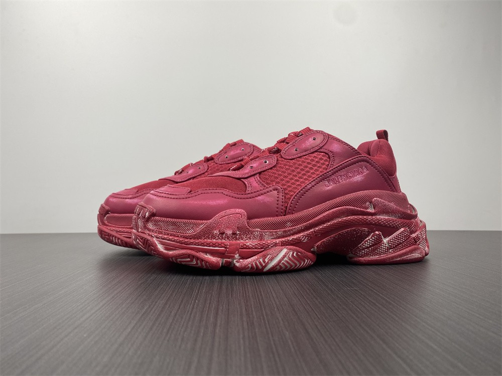 Ba*len*cia*ga triple s red 1.0 sneaker