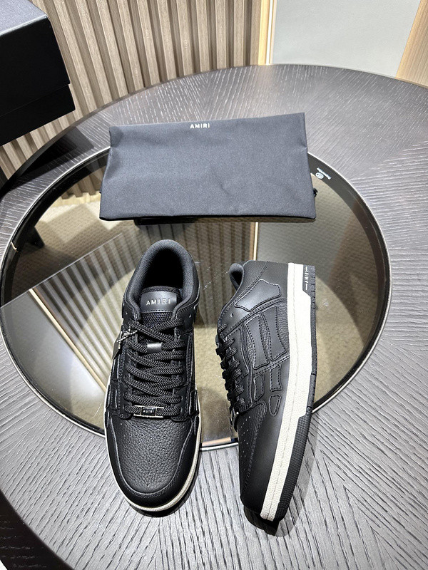amiri skel top leather sneakers