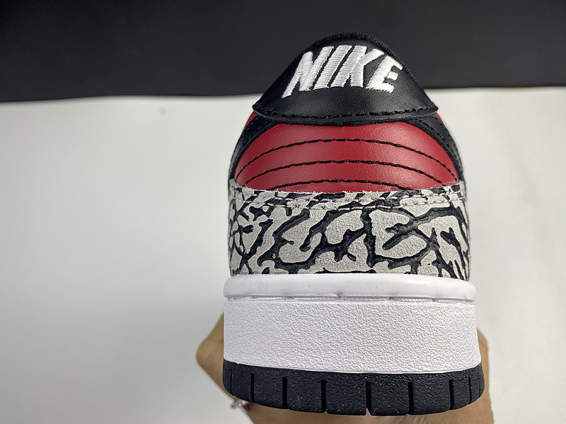 nike dunk sb low red cement (2012) 313170-600