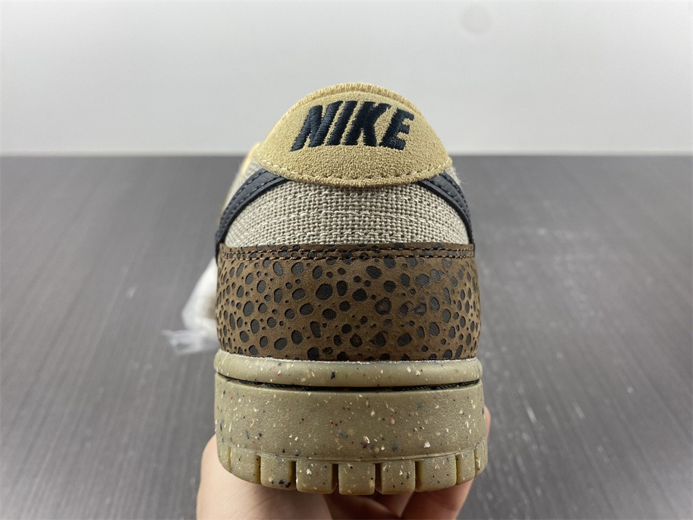nike dunk low safari golden moss - dx2654-200