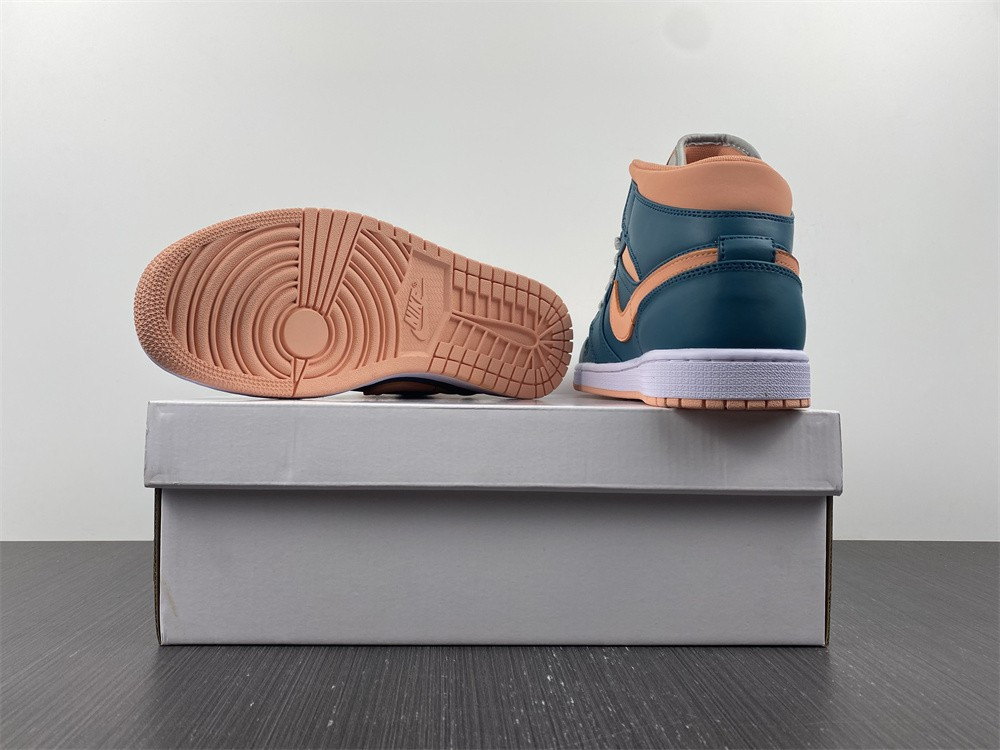 jordan 1 mid dark teal green (w) - bq6472-308