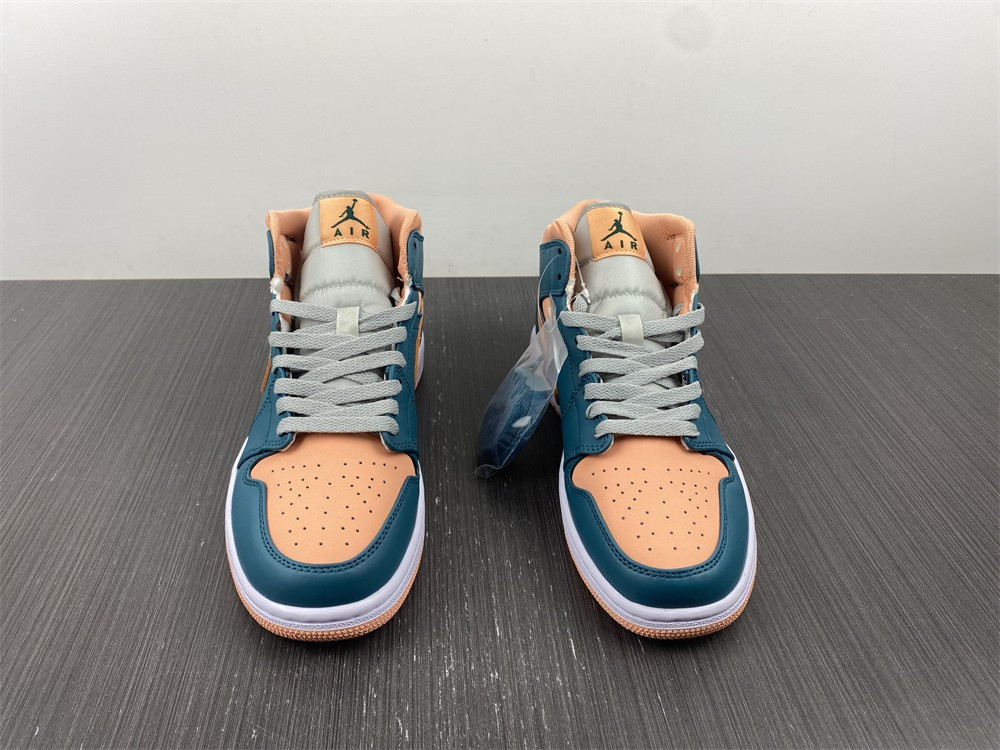 jordan 1 mid dark teal green (w) - bq6472-308