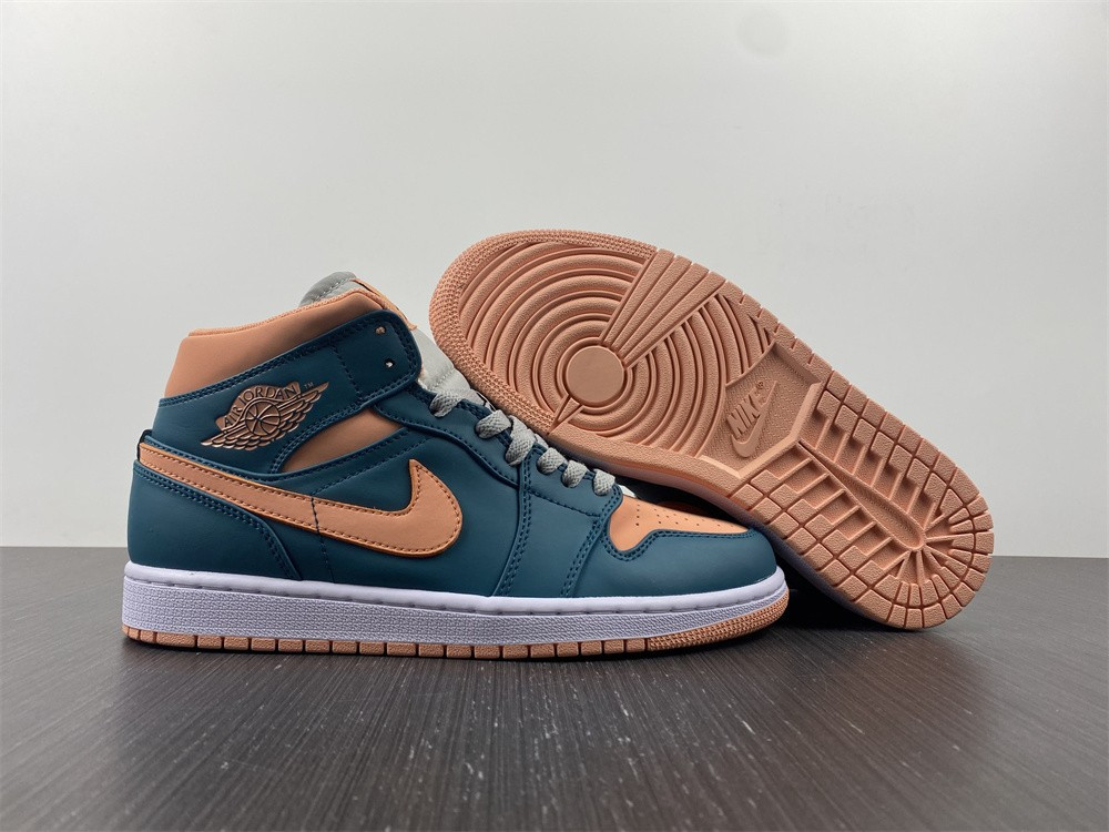 jordan 1 mid dark teal green (w) - bq6472-308