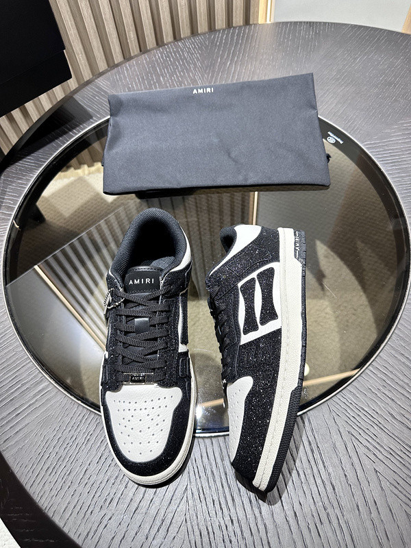 amiri skel top leather sneakers