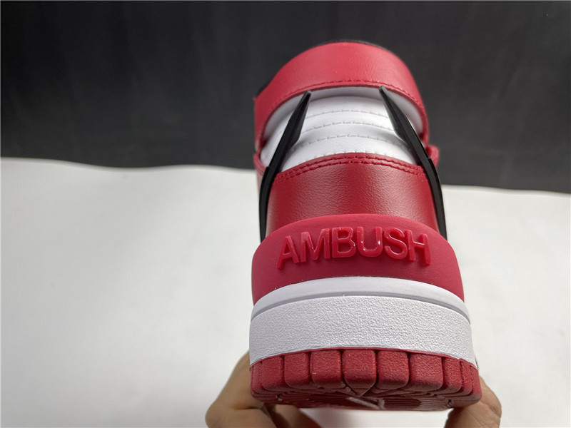 ambush nike dunk high deep royal red cu7544-102