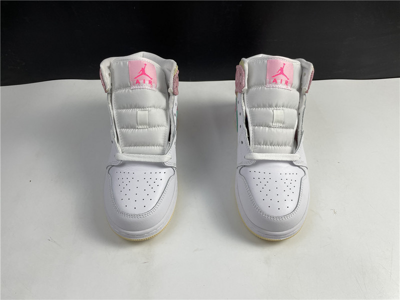 jordan 1 mid paint drip (gs) - dd1666-100