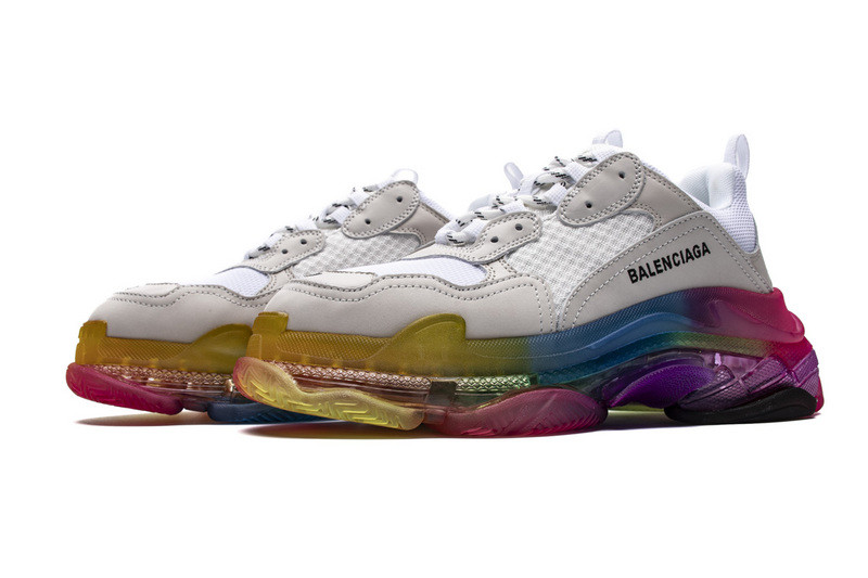 Ba*len*cia*ga triple s colorful bottom