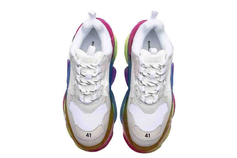 Ba*len*cia*ga triple s colorful bottom