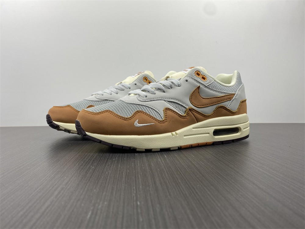 patta nike air max 1 rush maroon dh1348-001