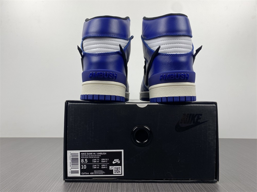ambush nike dunk high deep royal blue cu7544-400