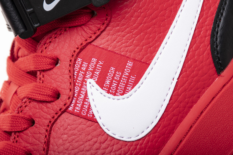 air force 1 mid utility university red 804609-605