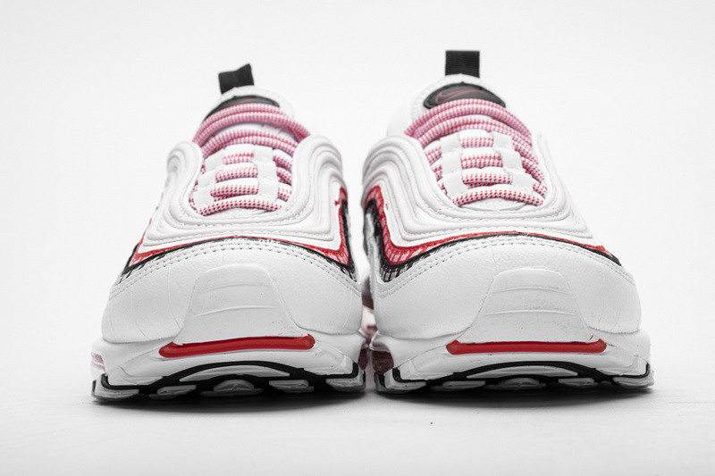 air max 97 sketch logo white black red ck9397-100