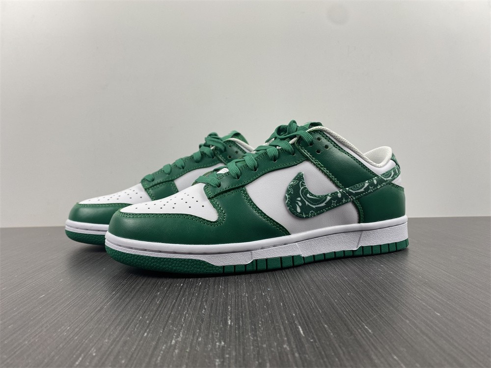 nike dunk low essential paisley pack green (w) dh4401-102