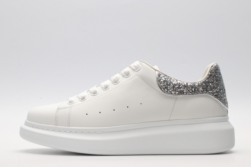 alexander mcqueen white sliver