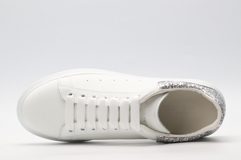 alexander mcqueen white sliver
