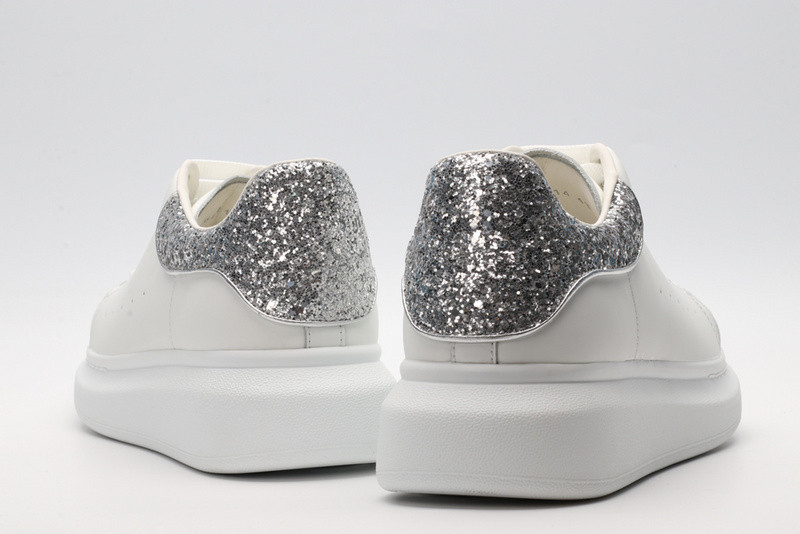 alexander mcqueen white sliver