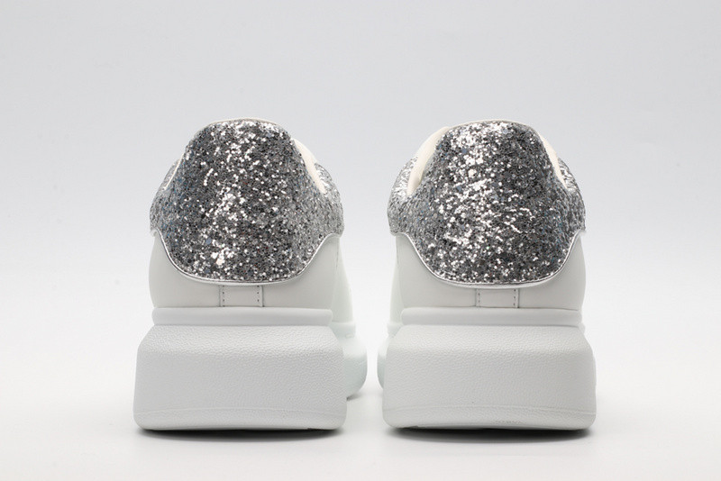 alexander mcqueen white sliver