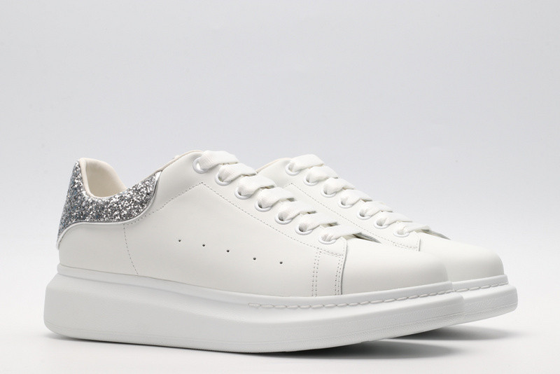 alexander mcqueen white sliver