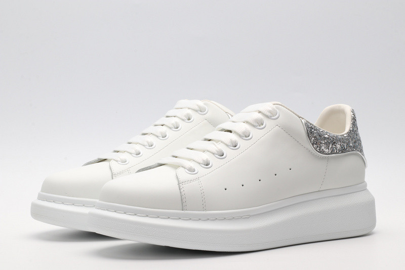 alexander mcqueen white sliver