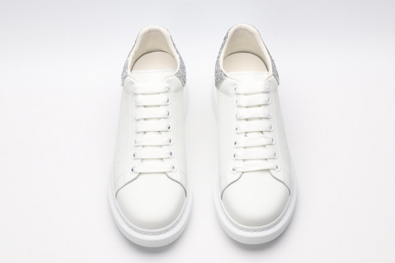 alexander mcqueen white sliver