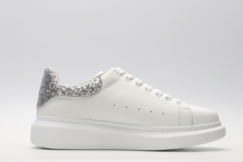 alexander mcqueen white sliver
