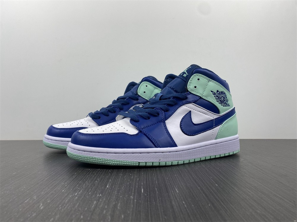 jordan 1 mid mystic navy mint foam - 554724-413