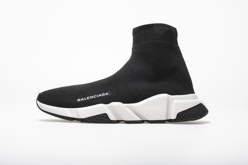 Ba*len*cia*ga speed trainer mid black white black 494371 w05g0 1000