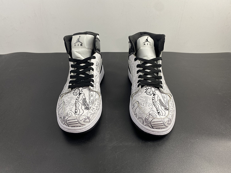 jordan 1 mid se diy (gs) - dc4099-100