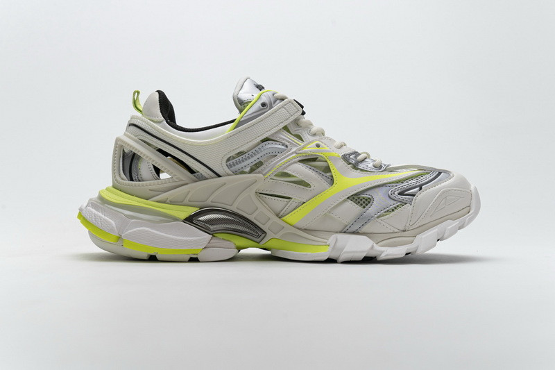 Ba*len*cia*ga track 2.0 white fluo yellow