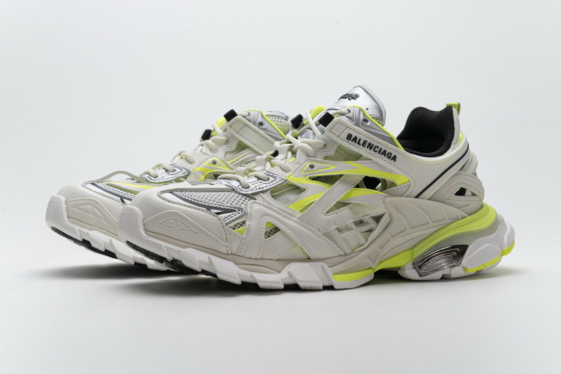 Ba*len*cia*ga track 2.0 white fluo yellow