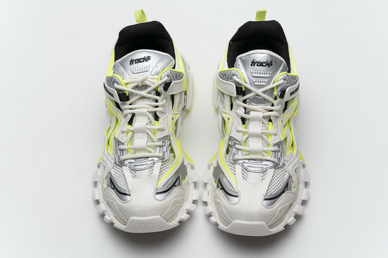 Ba*len*cia*ga track 2.0 white fluo yellow