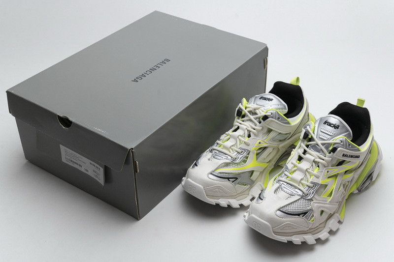 Ba*len*cia*ga track 2.0 white fluo yellow