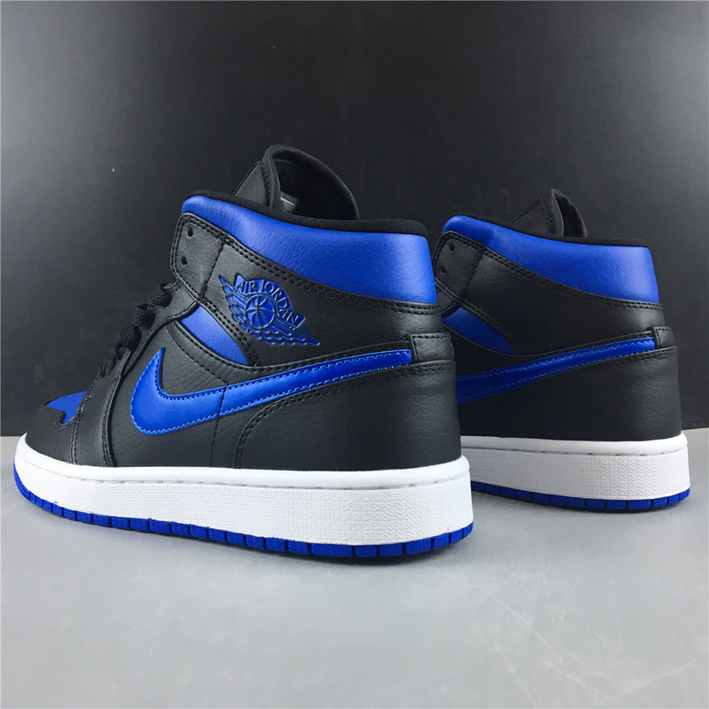 air jordan 1 mid royal black blue 554724-068