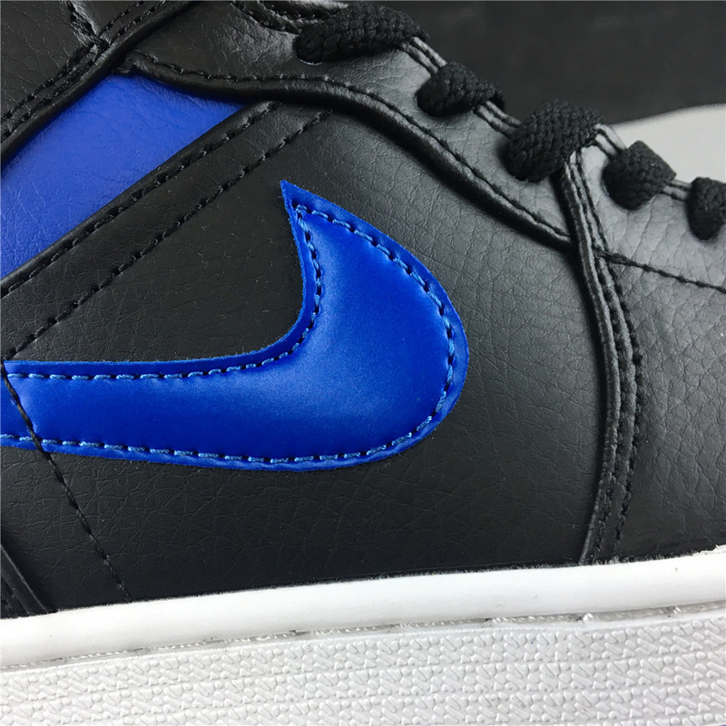 air jordan 1 mid royal black blue 554724-068