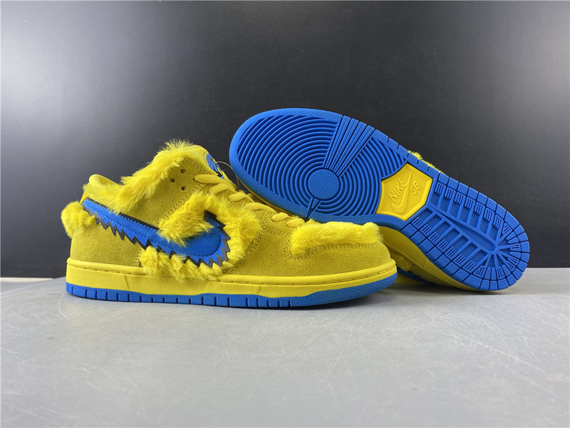 grateful dead x nike sb dunk low“ yellow bear” cj5378-700