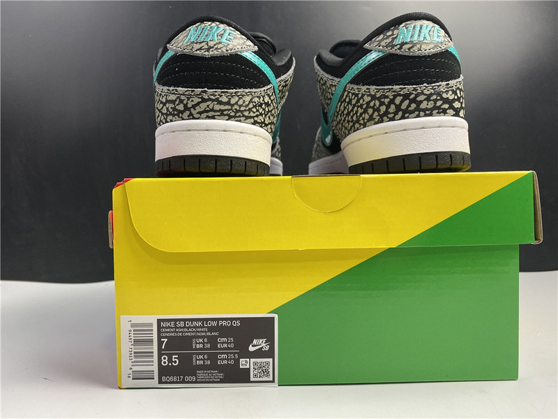 nike sb dunk low pro elephant bq6817-009