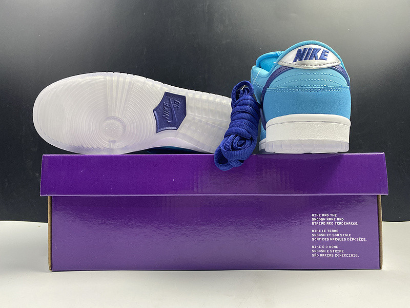 nike dunksb low “blue fury” bq6817-400