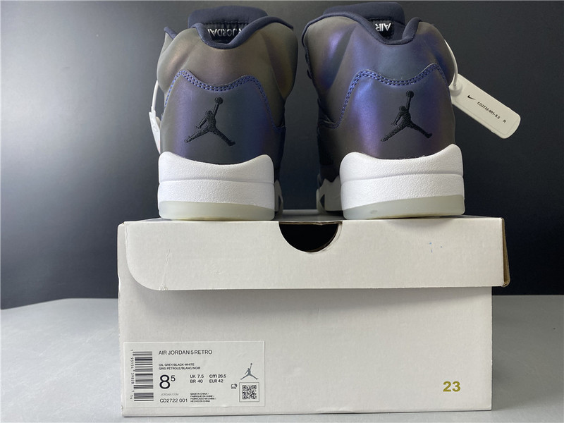 air jordan 5 wmns “oil grey” cd2722-001