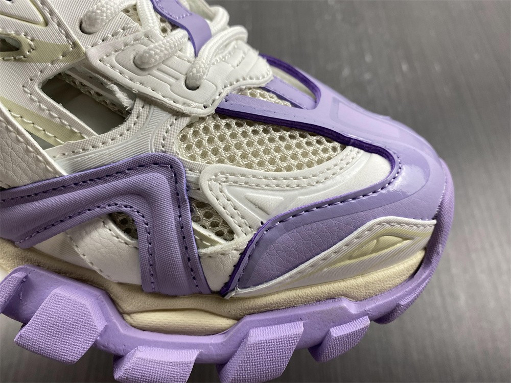 Ba*len*cia*ga track trainer 4.0 white &purple&grey