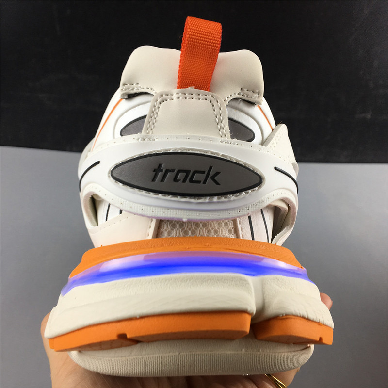 Ba*len*cia*ga 3.0 track trainer orange white with led