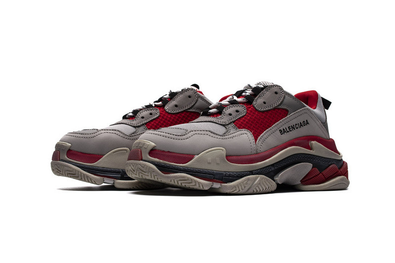 Ba*len*cia*ga triple s grey/red